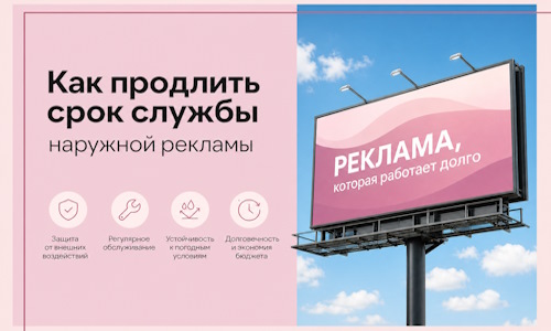 Как продлить срок службы наружной рекламы в  Омске