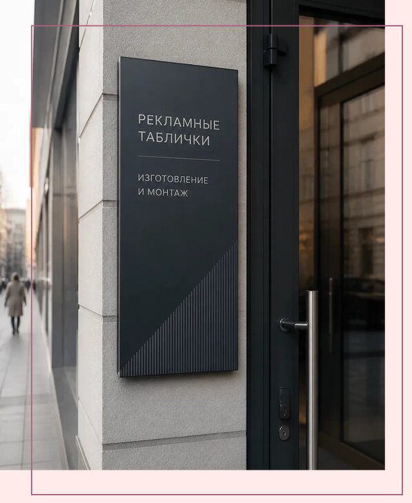 Рекламные таблички в Омске по цене от 4666 р. | Аванза-Омс
