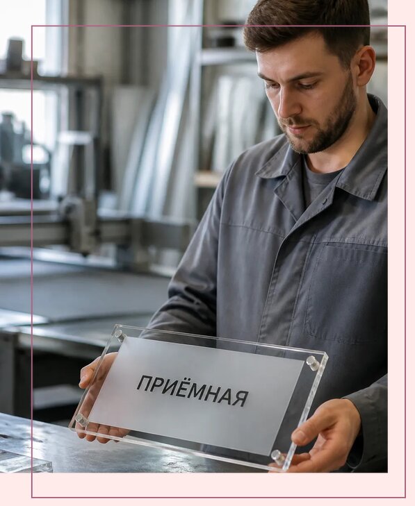 Таблички из оргстекла на заказ в Омске от 4044 р. | Аванза-Омс