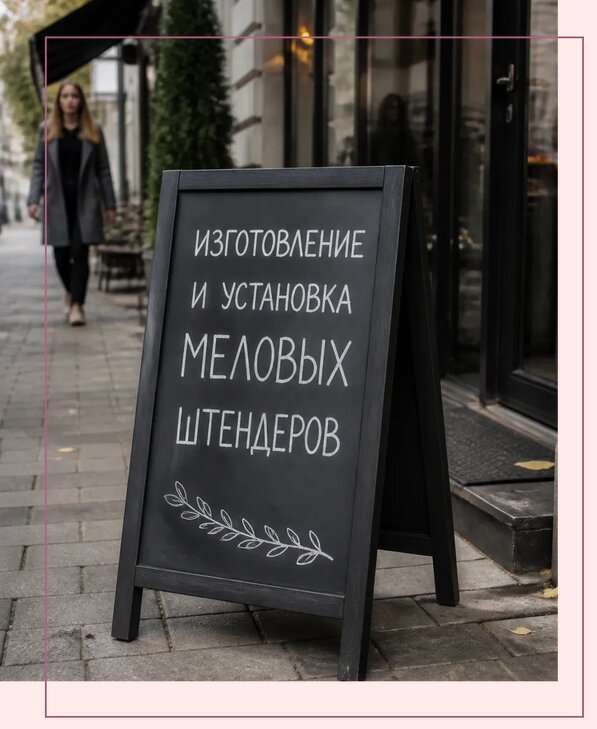 Меловые штендеры в Омске по цене от 6740 р. | Аванза-Омс